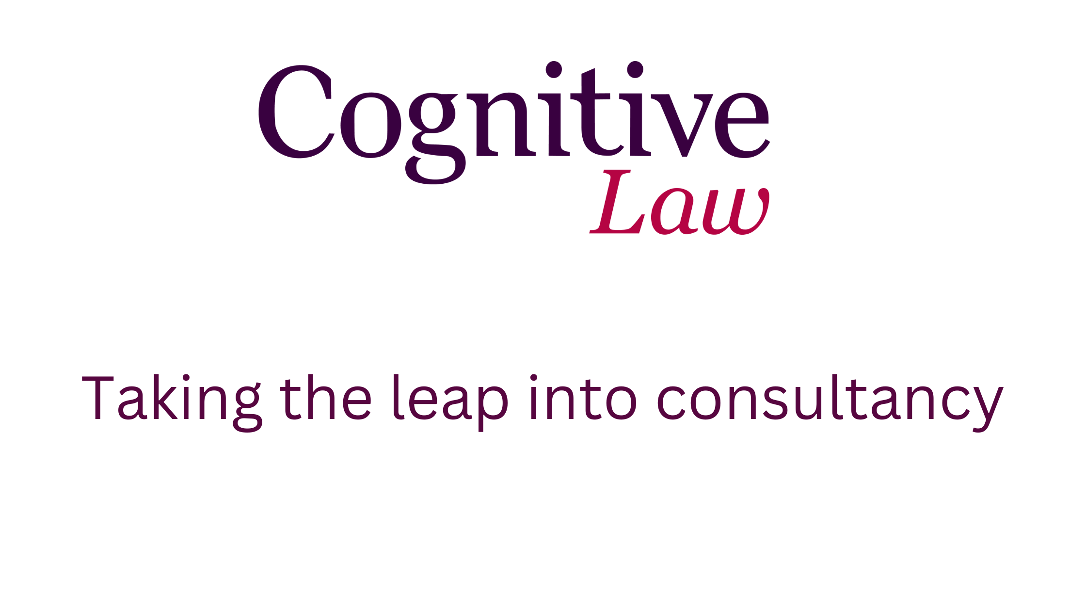 Take the leap into consultancy